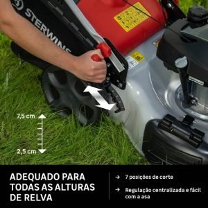 Grasmaaier benzine sterwins plm1-51h170.6 167cc 51 cm breed – Bild 4