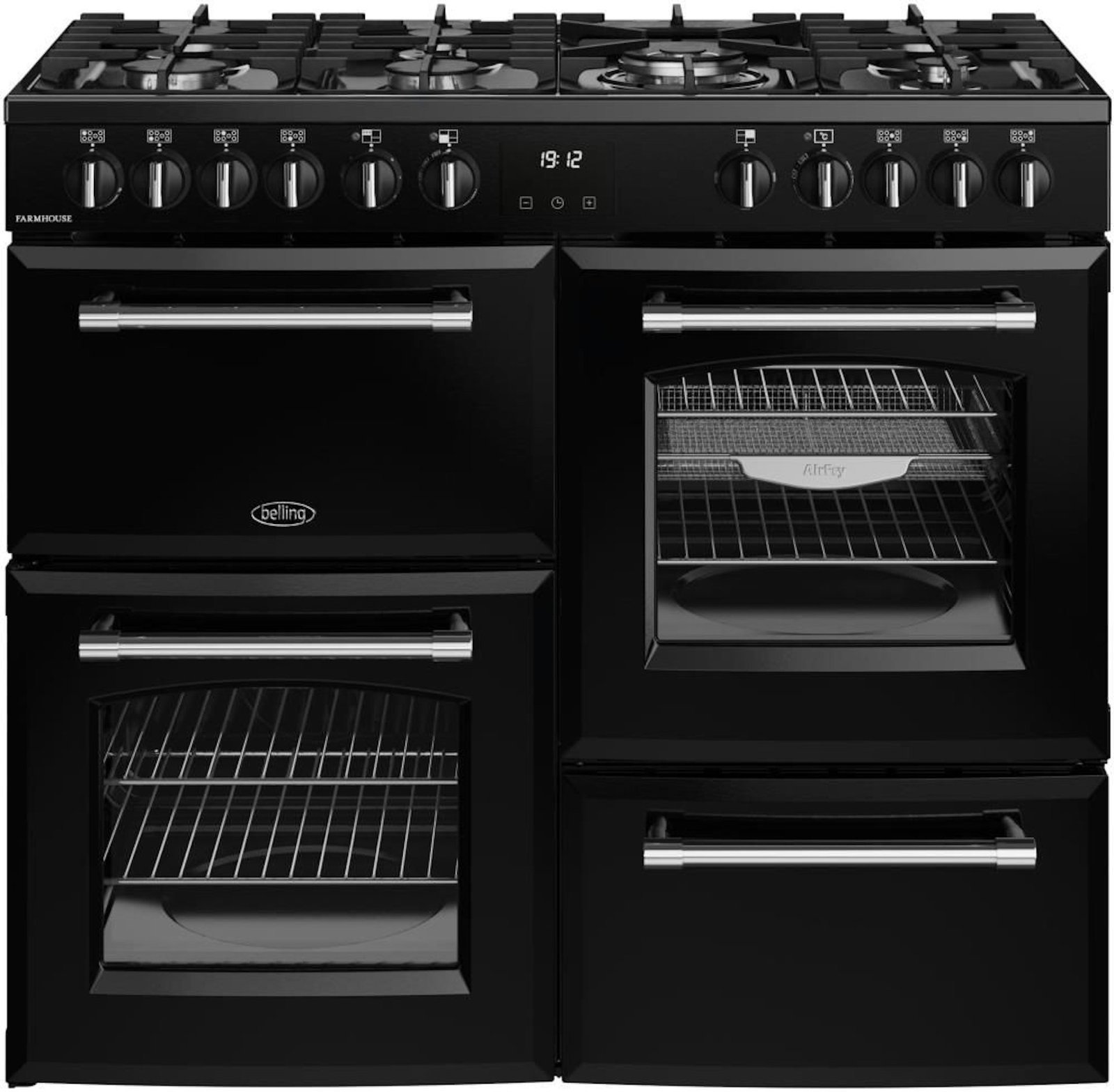 Leisure CK100F232K 100cm brede Cookmaster Duel Fuel Range Cooker