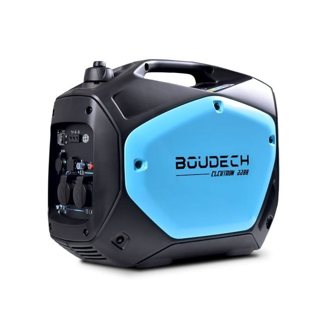Boudech - Elektron 2200 - Digitale Inverter Generator van 2 kW/4 pk met 4-takt OHV-motor, 2200W energiezuinige generator